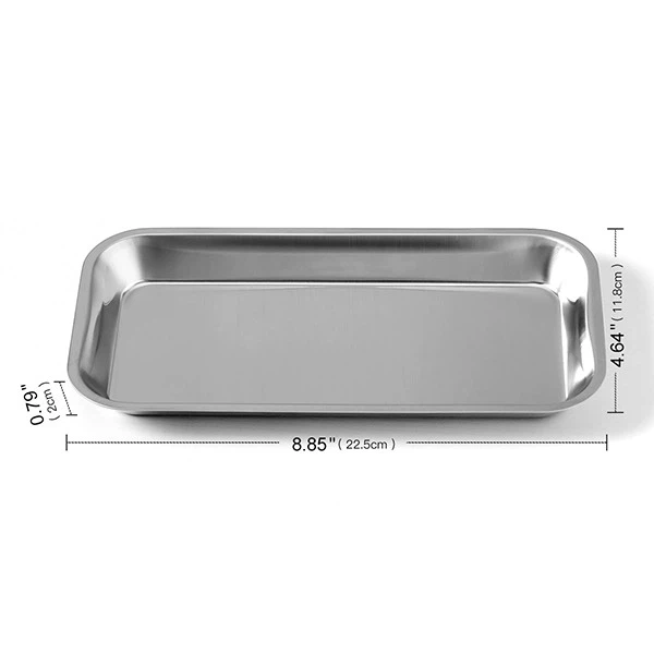 Dental Stainless Rectangular Tray (3)